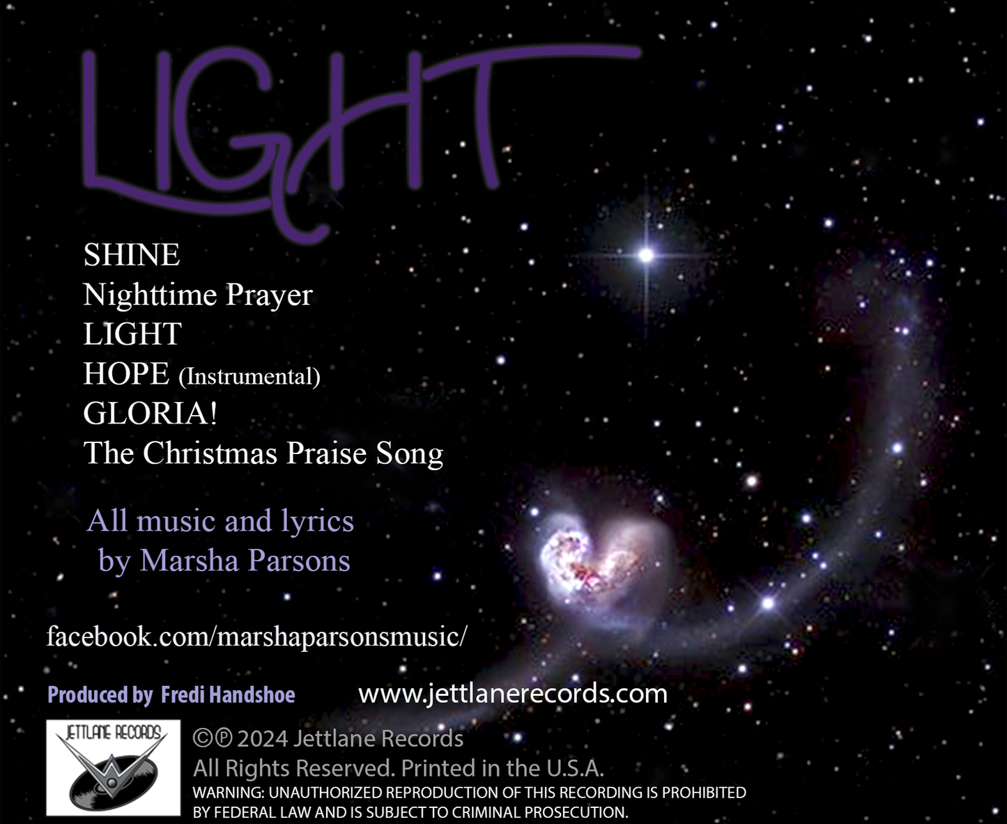 LIGHT - Marsha Parsons (CD)