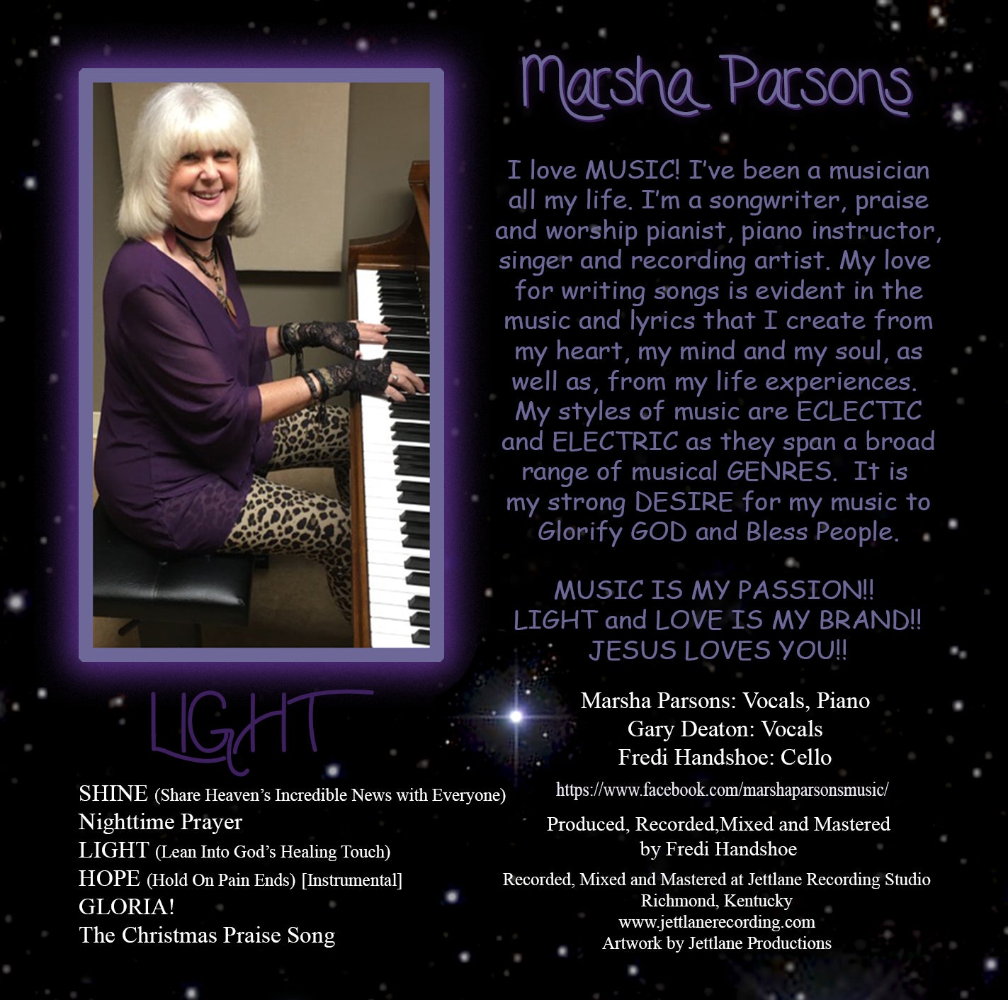 LIGHT - Marsha Parsons (CD)